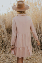 Load image into Gallery viewer, Self Babydoll Button Dress