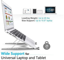 Load image into Gallery viewer, Adjustable Aluminium Laptop Stand
