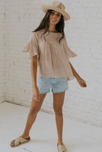 Load image into Gallery viewer, Drop In the Ocean Detail Blouse
